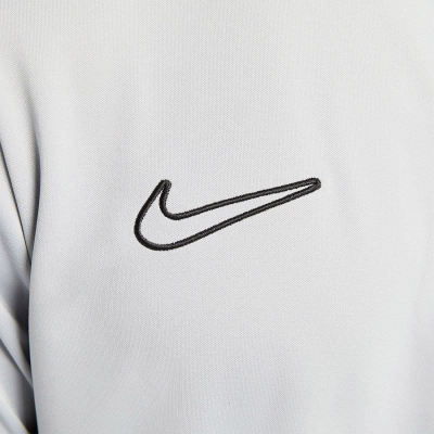Bluzë sportive per burra Nike Dri-Fit Academy DX4294 007, me zinxhir të shkurtër, gri