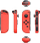 Контролер Nintendo Joy-Con 2-Pack Pad, неонски црвено/неонско сино