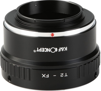 Adapter lente K&amp;F Concept KF06.107, T2 në Fujifilm X, bronz dhe alumin, i zi