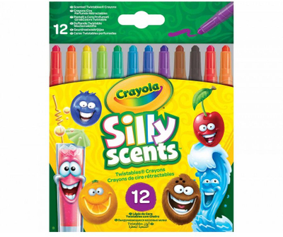 Ngjyra Crayola Mini Silly Scents Twist, 12 copë