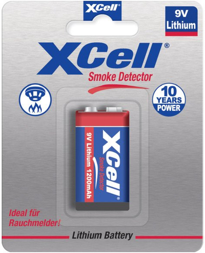Bateri 9V XCell CR9V P, litium, 1200 mAh, copë