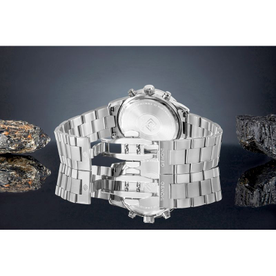 Orë dore Giewont Silver, analog, çelik inox, argjendi