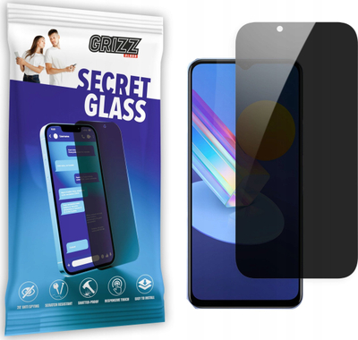 Xham mbrojtës privat Grizz SecretGlass për Vivo Y52 5G, i zi