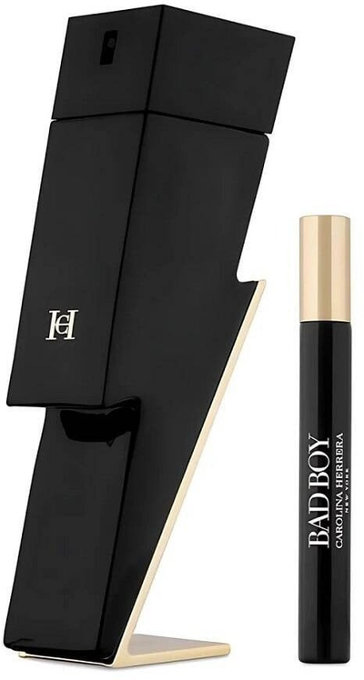 Set dhurate parfum Carolina Herrera Bad Boy, Eau de Toilette 100ml, për burra