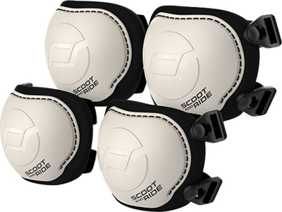 Set mbrojtës Scoot &amp; Ride Protective Set Ash, madhësia S, për fëmijë, gri