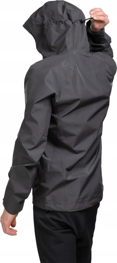 Јакна за дожд Rab Namche Paclite, GORE TEX, прилагодлива капа, темно сива