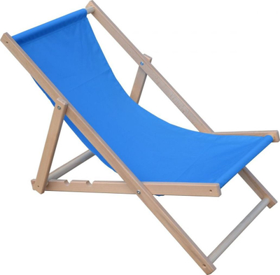 Karrige plazhi palosëse Royokamp, dru ahu, 3 nivele, blu