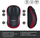 Maus Logitech M185, wireless, USB, i zi dhe i kuq