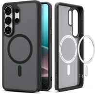 Kuti telefoni Spigen Ultra Hybrid MagFit për Galaxy S26 Ultra, MagSafe, transparente, e zezë Frost