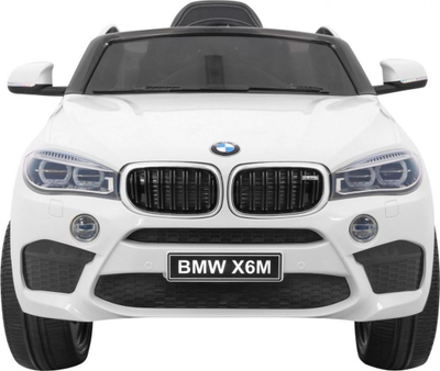 Makina elektrike për kalamaj BMW X6M, me pult, drita LED, e bardhë