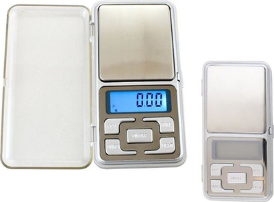 Peshore xhepi Pocket Scale 200, mban der në 200 g, me saktësi 0.01 g, ngjyrë argjendtë