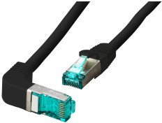 Kabllo rrjeti EFB RJ45 Patch S FTP Cat 6A, 5m, LSZH, e zezë