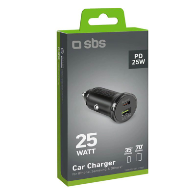 Karikues makine SBS 29067, 25W, USB dhe USB C, i zi