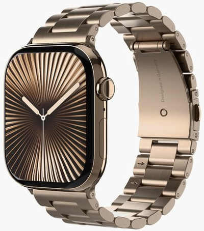 Rrip ore Vonmählen Link Bracelet 2 për Apple Watch, 44–49mm, çelik inox 316L, ngjyrë gold