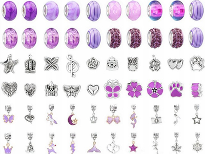 Set rruzullash Princess bead set 3174831_F, për bizhuteri, vjollcë
