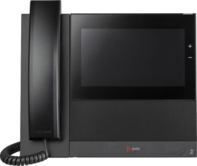 Telefon pune HP Poly CCX 600, me ekran me prekje, HD Voice, i zi