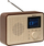 Радио DAB FM Денвер Гринлајн DAB-60, Bluetooth, 10W, темно дрво