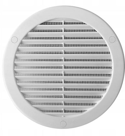 Kapak ventilimi Awenta TRU16K, grilë 125mm, i bardhë