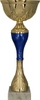 Kupë metalike trofe gold blue 9269B, 32cm, diametër 120mm