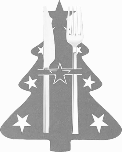 Xhepa takëmesh BQ86B Christmas Tree, set 6 copë, gri