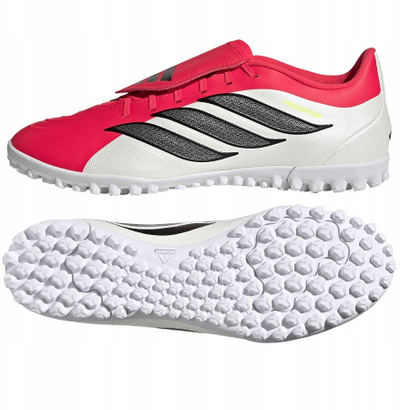 Këpucë futbolli Adidas Club FT Turf, për terren sintetik, unisex, të kuqe