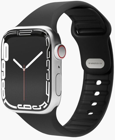 Rrip ore Vonmahlen Classic Silicone për Apple Watch, silikon, i zi