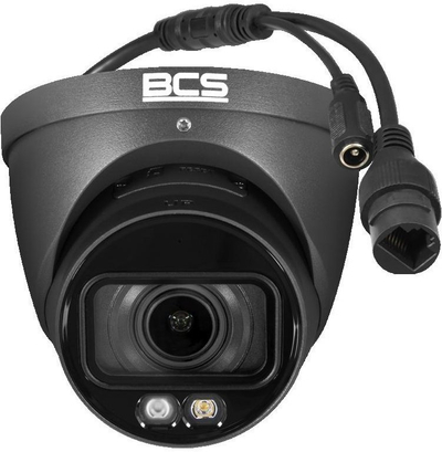 Kamerë IP dome BCS BCS-L-EIP58VCR5L4-Ai1-G, 8MP, lente 2.7–13.5mm, e bardhë