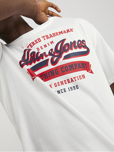 Maicë për meshkuj Jack&Jones, e bardhë