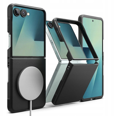 Mbulesë telefoni Ringke Onyx Magnetic MagSafe për Samsung Galaxy Z Flip7, kompatible me MagSafe, e zezë