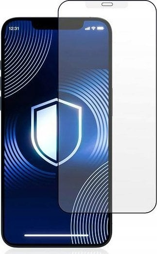 Xham mbrojtës 3MK HardGlass Matt Max për telefon, i zi