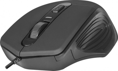 Mouse optik Defender Datum MB-347, me kabllo, DPI i rregullueshëm, i zi