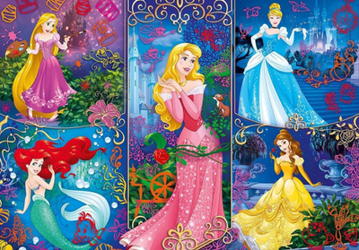 Puzzle Clementoni Disney Princesses, 104 copa, shumëngjyrësh