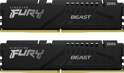 Memorie Kingston Fury Beast, DDR5, 64 GB, 6000 MHz, CL30, KF560C30BBK2-64