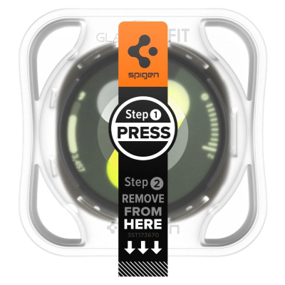 Xham mbrojtës Spigen GlasTR EZ FIT për Galaxy Watch 8 40mm, 2 copë, transparent