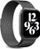 Rrip dore Puro Milanese Magnetic për Apple Watch 44mm, çelik inox, i zi