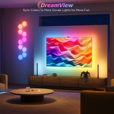 Dritë ambientale TV Govee Envisual 3S Smart, për 55\" 65\", LED RGB