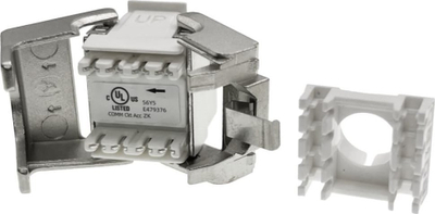 Modul Keystone Alantec MB004-1 RJ45, STP Cat6, PoE Plus, i bardhë
