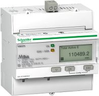 Matës energjie Schneider Electric Acti 9 iEM3235, 1/3 faza, 5A transformator, i bardhë