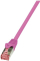 Kabllo rrjeti LogiLink Patchcord CAT.6 S/FTP CQ2049S, 1.5 m, rozë