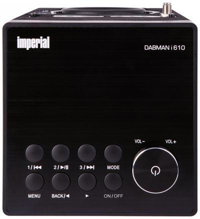 Radio Imperial DABMAN i610, 25W, ekran 2.8", DAB+, e zezë