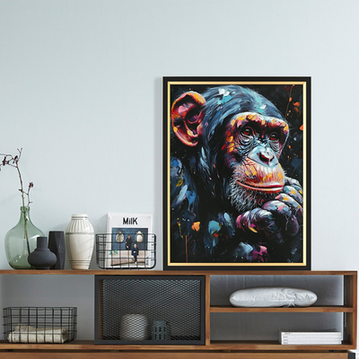 Pikturë muri Simia 64x4,5x84Hcm (HM4563), zezë