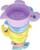 Lodër kupa grumbulluese MEGA CREATIVE Stacking Cups Animals, 15cm, shumëngjyrëshe