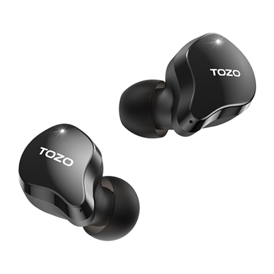 Kufje pa kabllo TOZO T18 Crystal Buds, Bluetooth, IPX8, të zeza