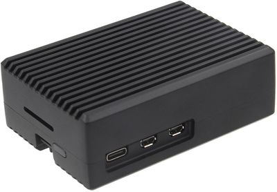 Kuti alumini për mini kompjuter ODS 739, për Raspberry Pi 5, e zezë