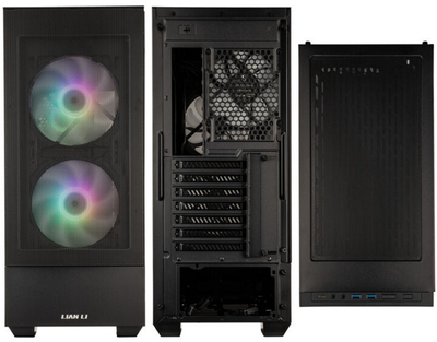 Kasë kompjuteri LIAN-LI LANCOOL 205 Mesh C, Tempered Glass, e zezë