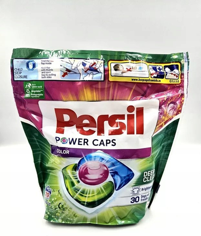 Detergjent me kapsula Persil Power Caps, 3 dhoma, për me ruajt ngjyrat