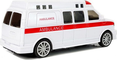 Autoambulancë lodër Lean Sport, me drita, e bardhë