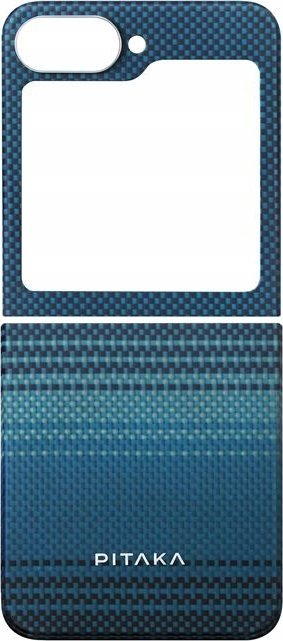 Маска Pitaka MagEZ Case 5 Moonrise за Samsung Galaxy Z Flip 6, арамид, тенка, црно сина