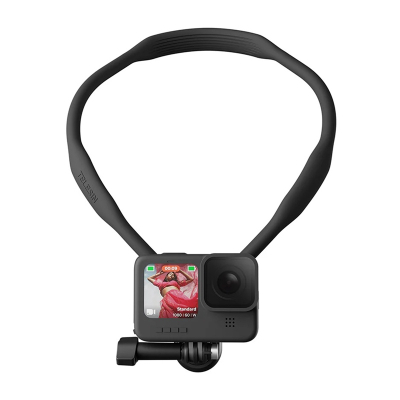 Mbajtëse qafe TELESIN Neck Hold, për GoPro Insta360 DJI, silikoni, e zezë