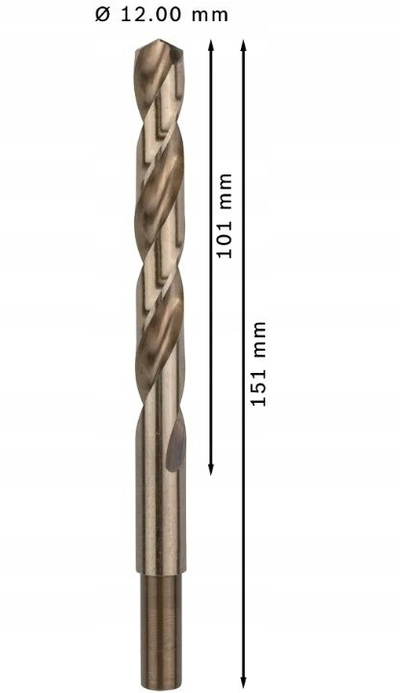 Gërmë metalike Bosch 2608577618 HSS Co, 12mm, për inoks, bronztë